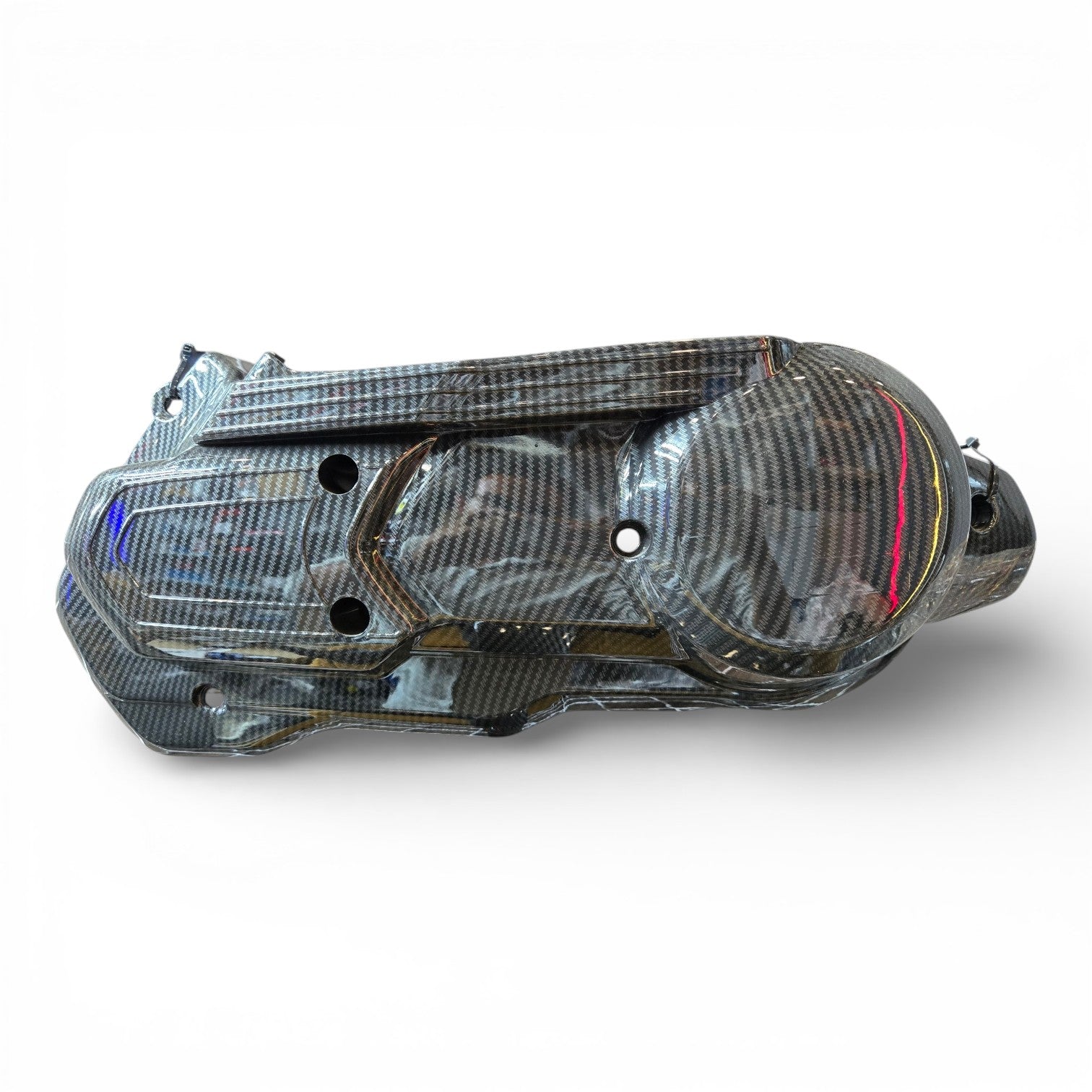 Moto Shopy Yamaha Aerox 155 Engine Cover ( CVT Cover ) Carbon - Moto Shopy Accessories