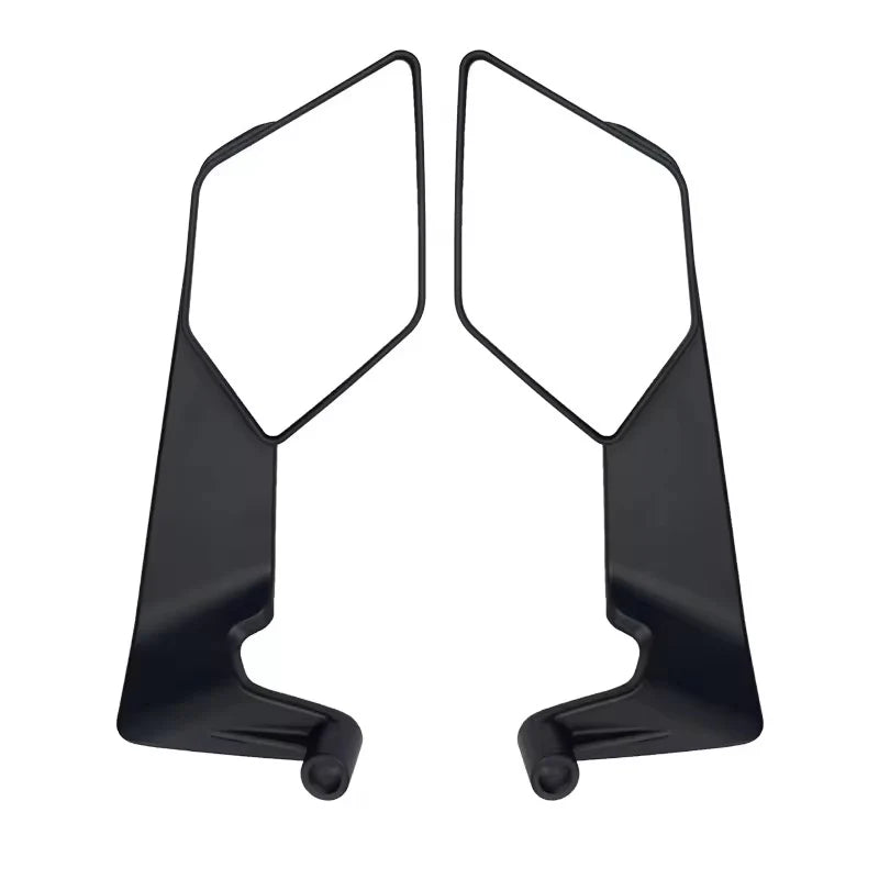 Adjustable aerodynamic bike mirror