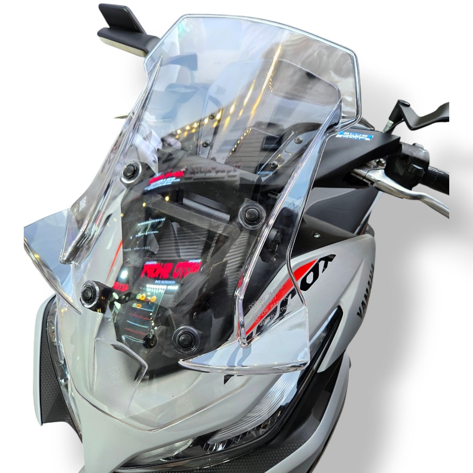 Adjustable windscreen for Yamaha Aerox 155