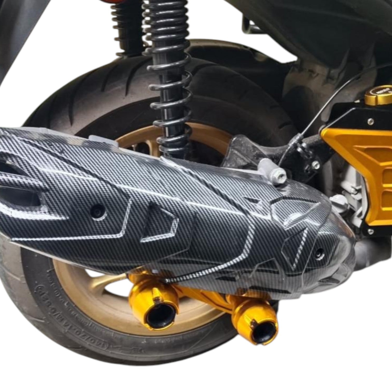 Aerox 155 exhaust guard slider