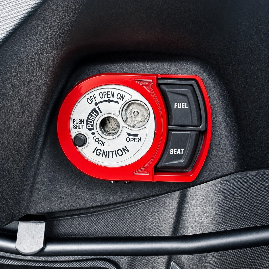 Aerox CNC Dashboard Cover red