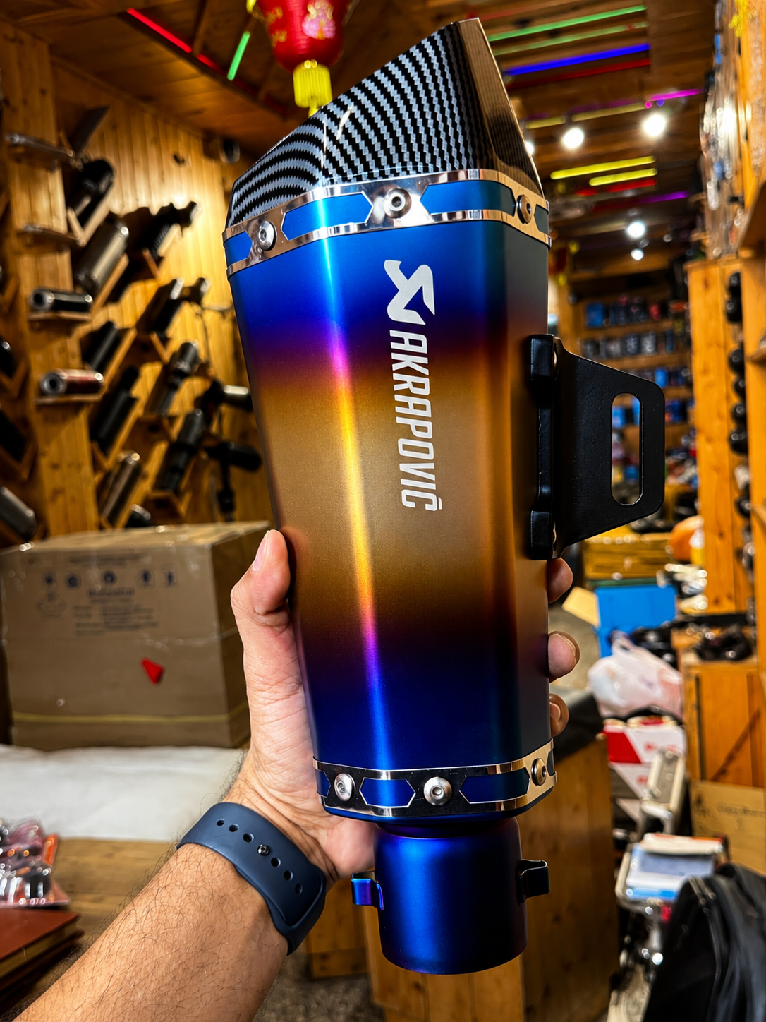 Akrapovic Style Exhaust for Bike