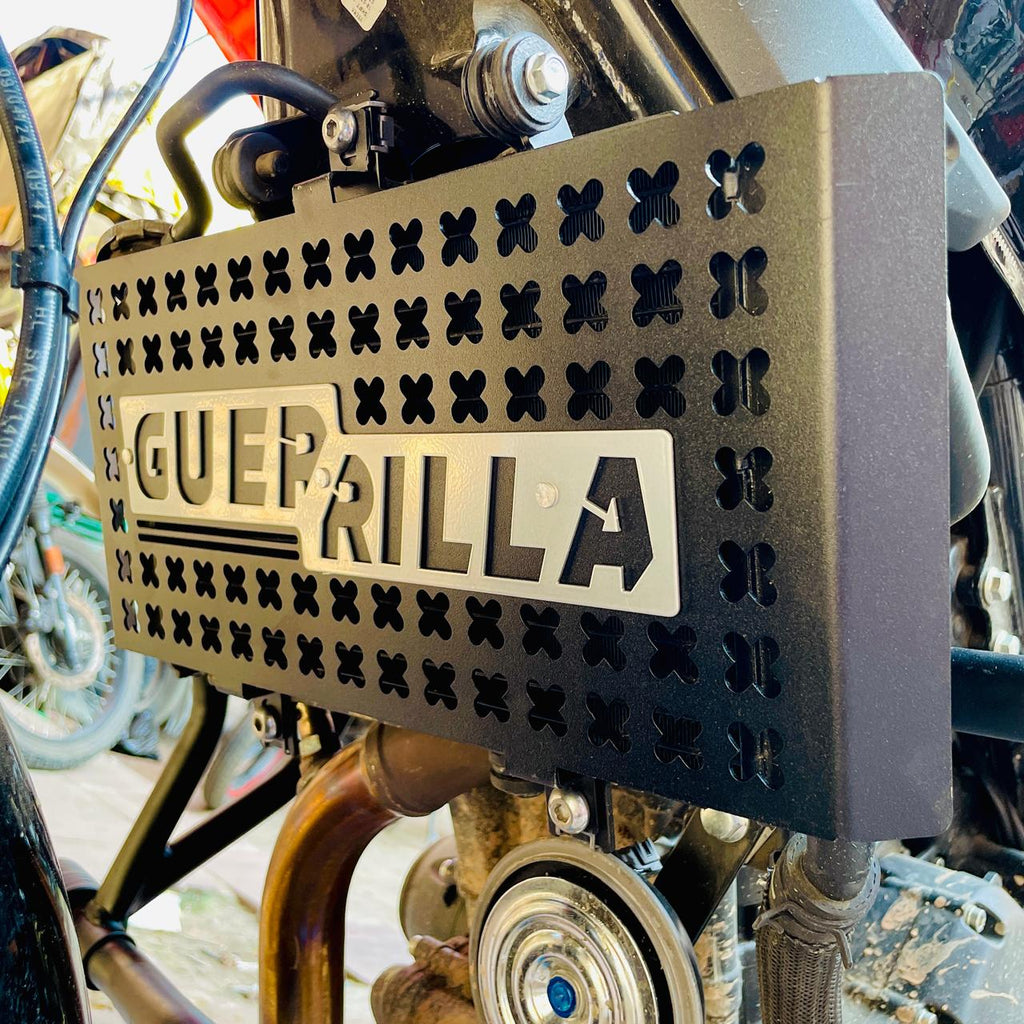 Black radiator guard for Guerrilla 450