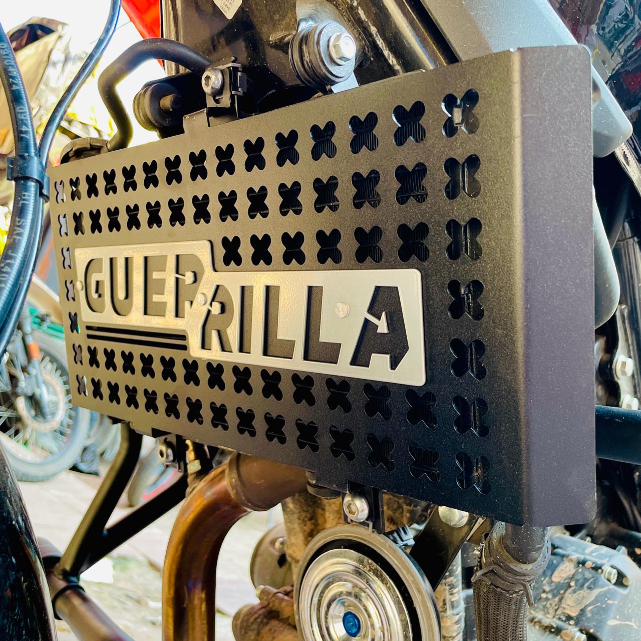 Black radiator guard for Guerrilla 450