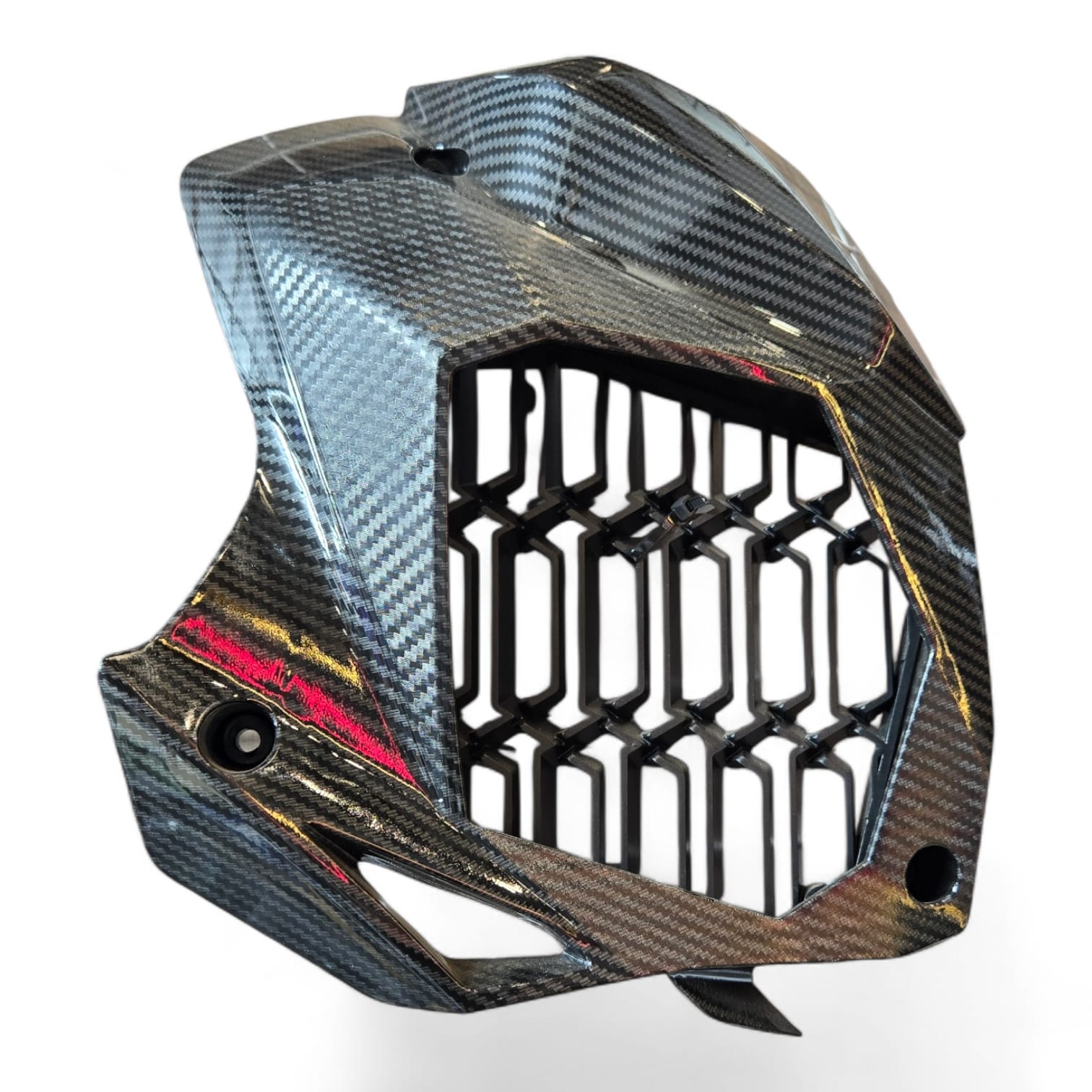 Carbon radiator guard for Yamaha Aerox 155