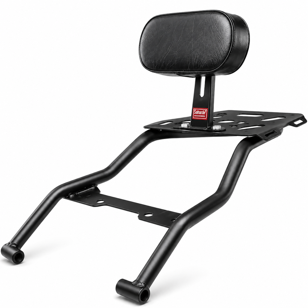 TVS Ronin Top Rack with Backrest | Heavy Duty Luggage Carrier