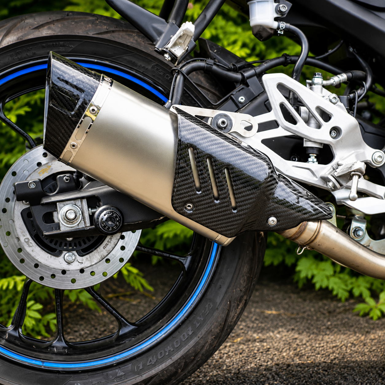 Akrapovic R1M Style Exhaust with DB Killer | Universal Slip-On Motorcycle Exhaust
