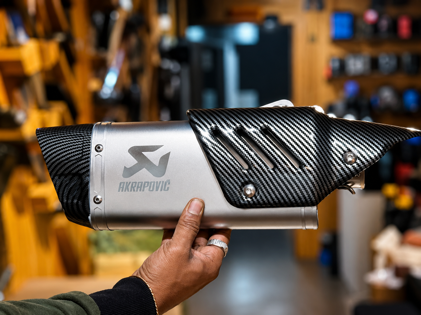 Akrapovic R1M Style Exhaust with DB Killer | Universal Slip-On Motorcycle Exhaust