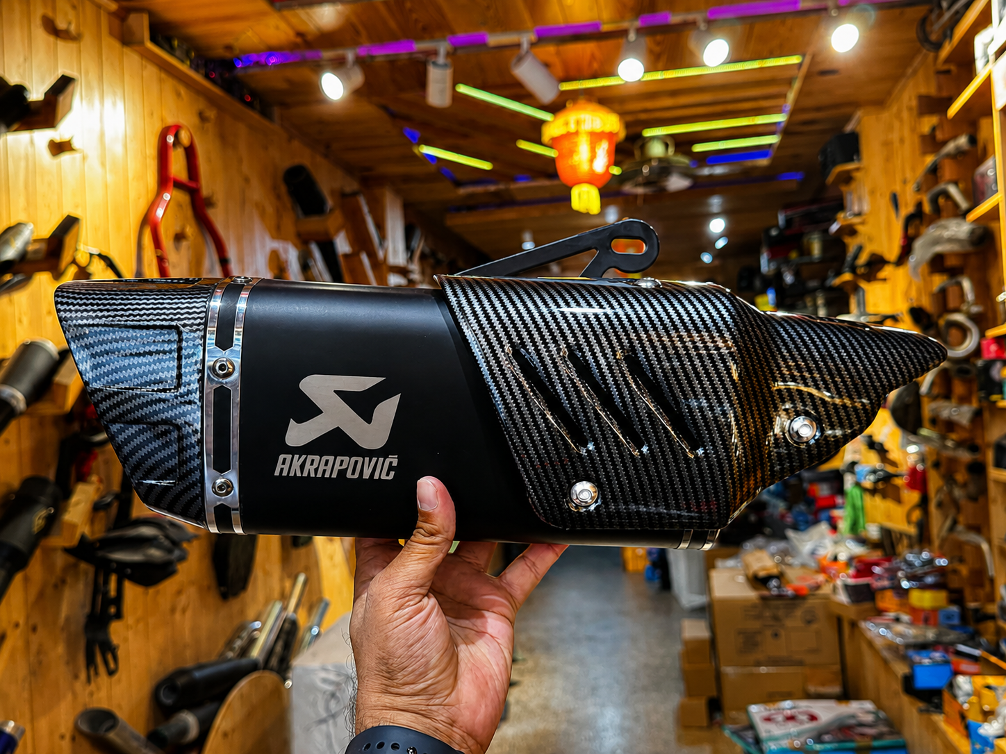 Akrapovic R1M Style Exhaust with DB Killer | Universal Slip-On Motorcycle Exhaust