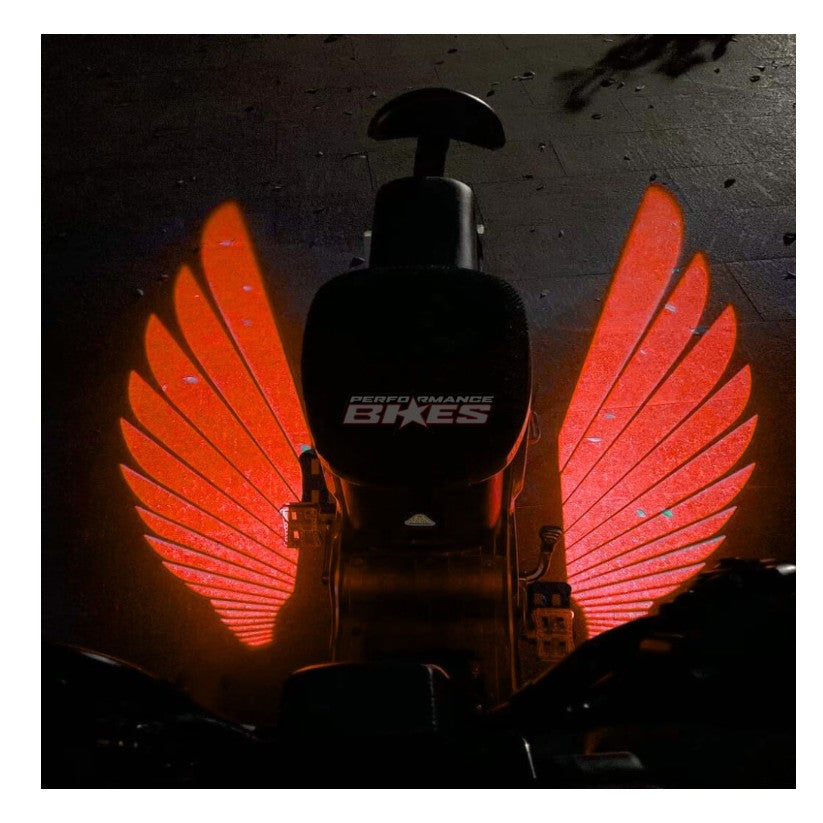 Decorative wing lights for motorcycle