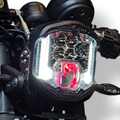 God eye LED headlight for bike angel eye projector