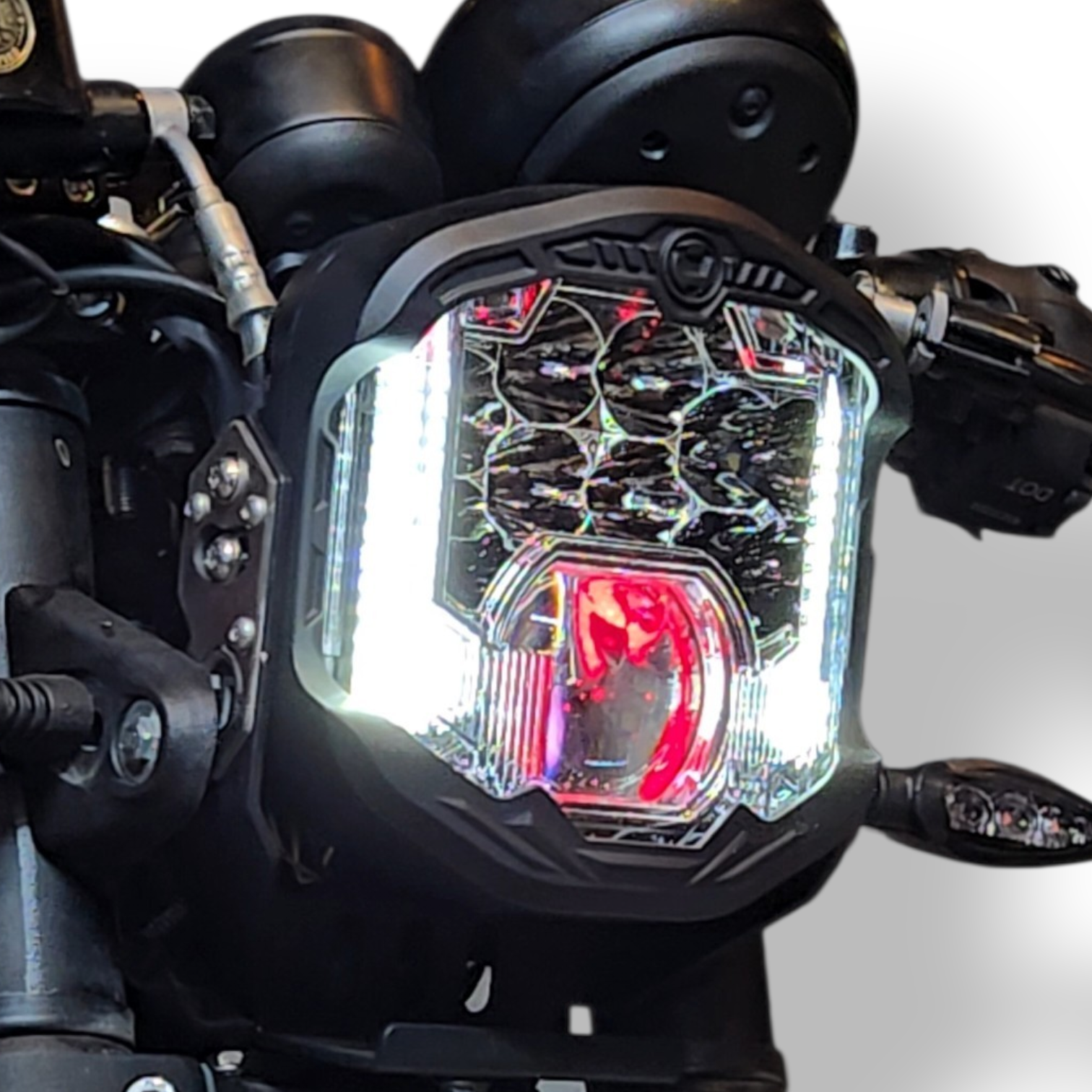 God eye LED headlight for bike angel eye projector