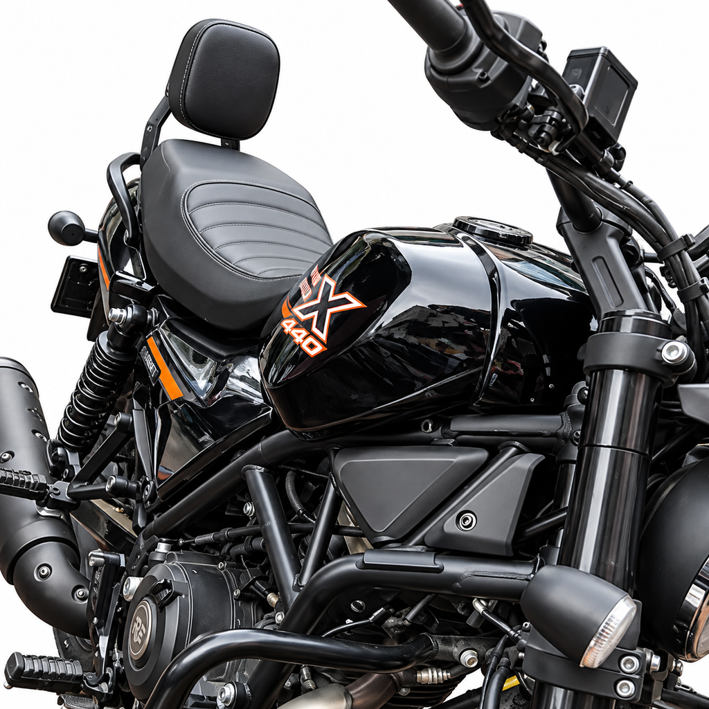 Harley-Davidson X440 rear backrest for pillion comfort