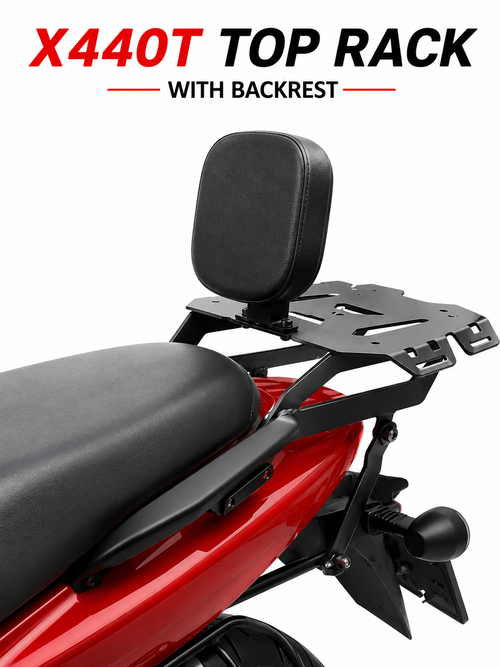 Harley Davidson X440T Top Rack with Backrest