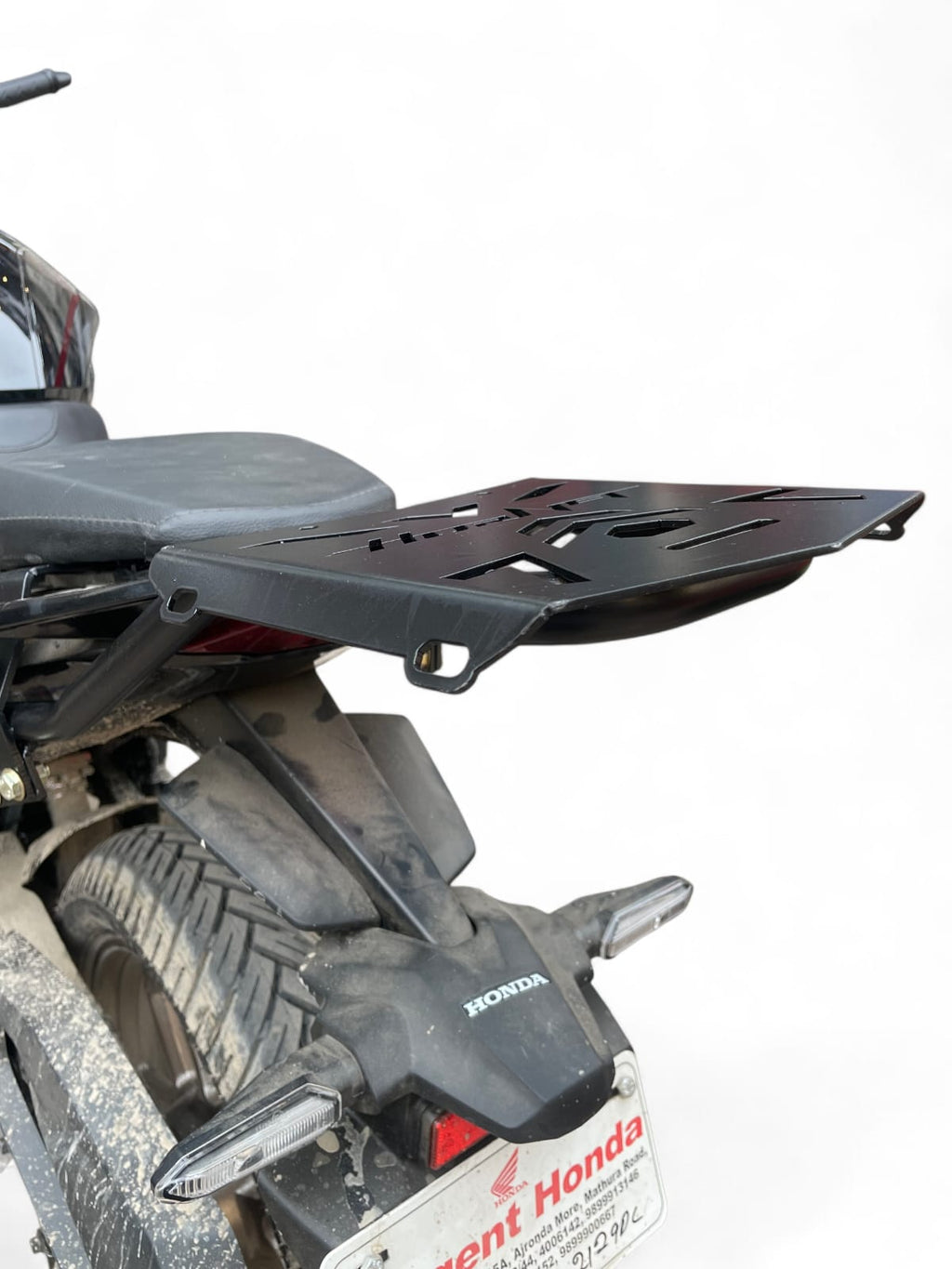 Hornet CB 125 rear rack for top box mounting