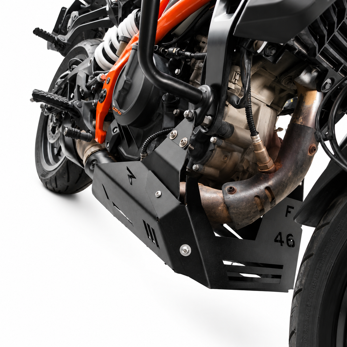 KTM Duke Gen 3 250 390 metal belly pan underbelly
