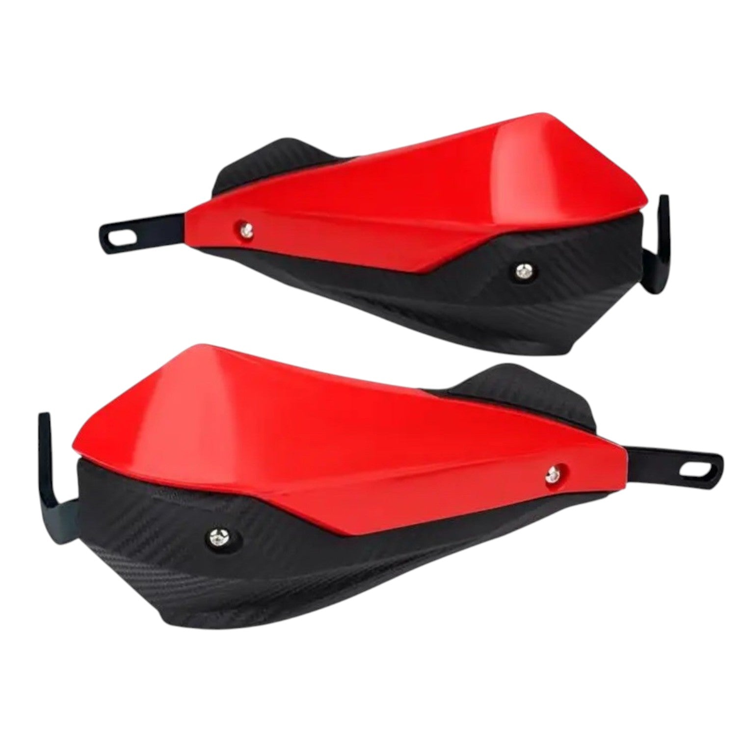 Motorcycle hand guard with wind protection