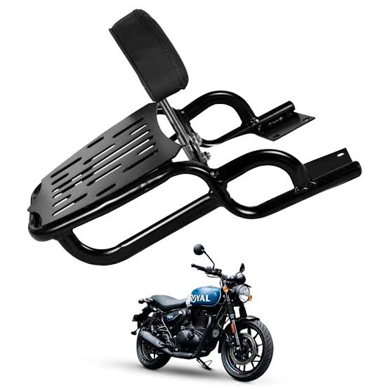 Royal Enfield Hunter 350 luggage carrier rear view