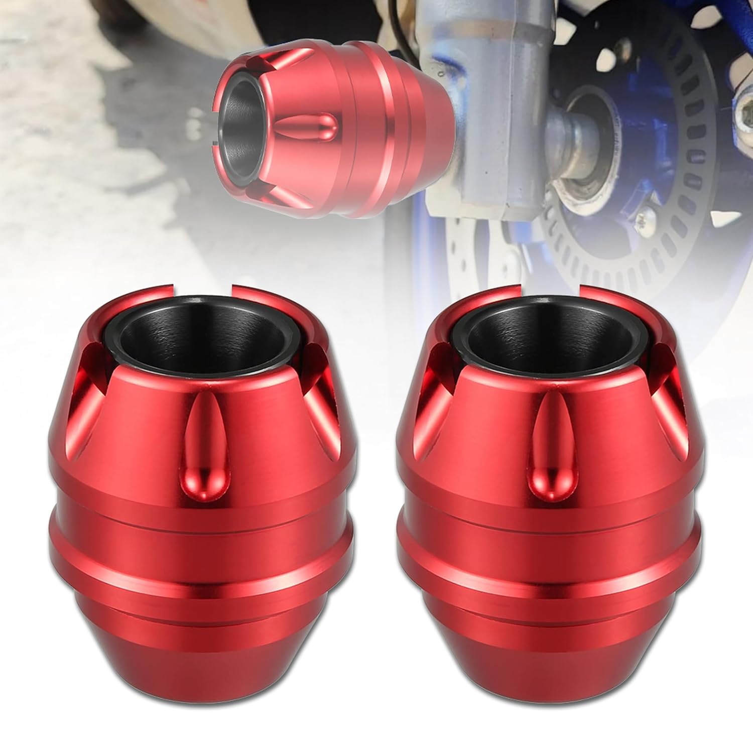 Sports bike front axle slider