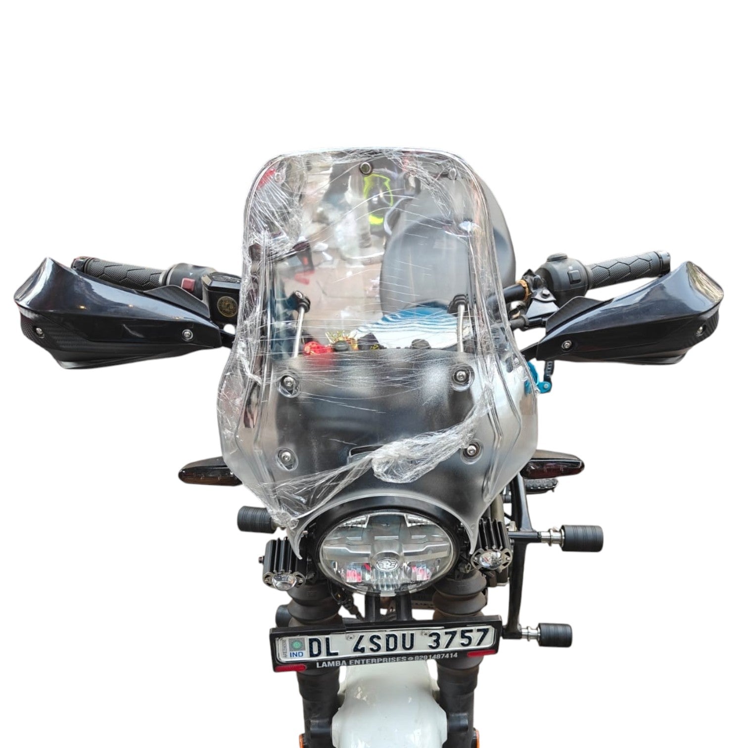 Touring motorcycle hand guards