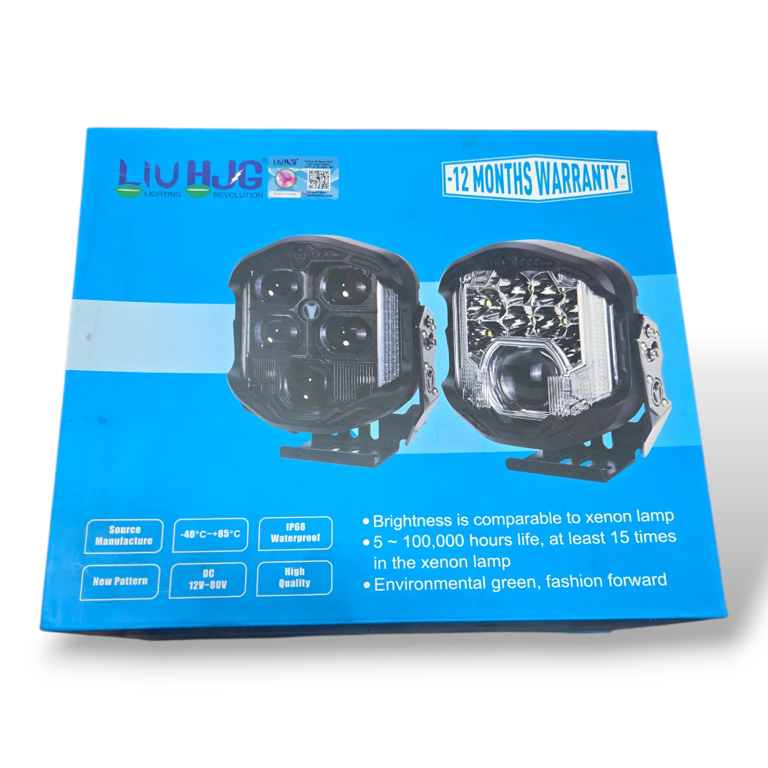 Universal motorcycle LED projector headlight DRL