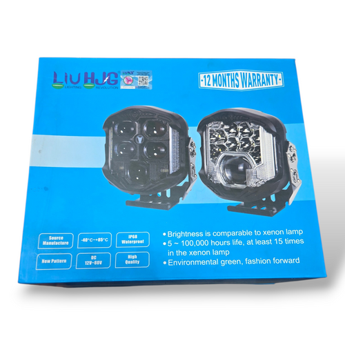Universal motorcycle LED projector headlight DRL