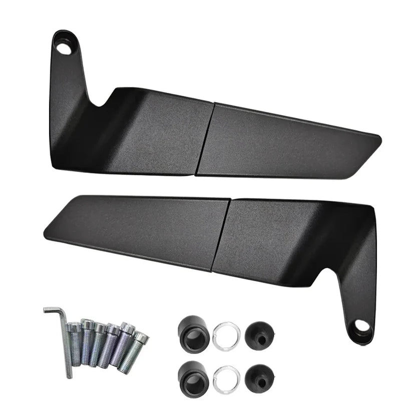Universal motorcycle mirror black
