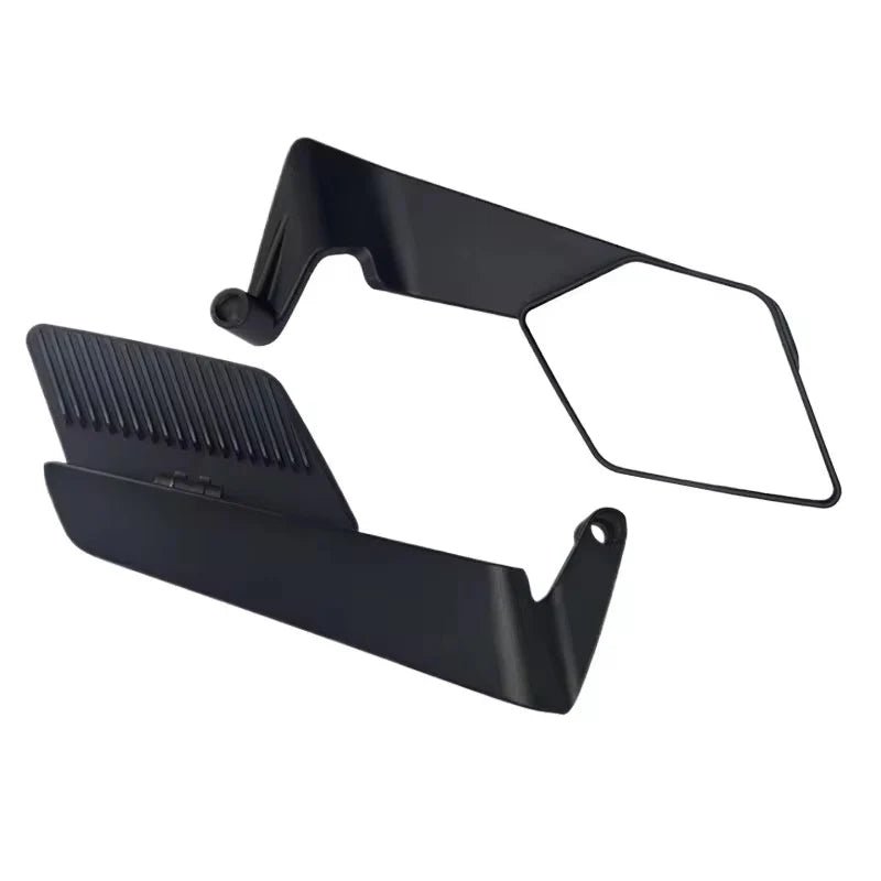 Universal motorcycle wing mirror black