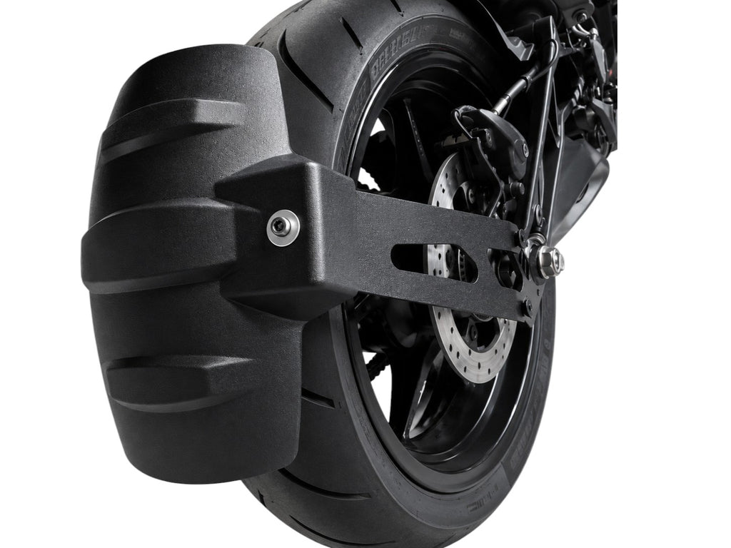 Universal tyre hugger for motorcycle rear wheel