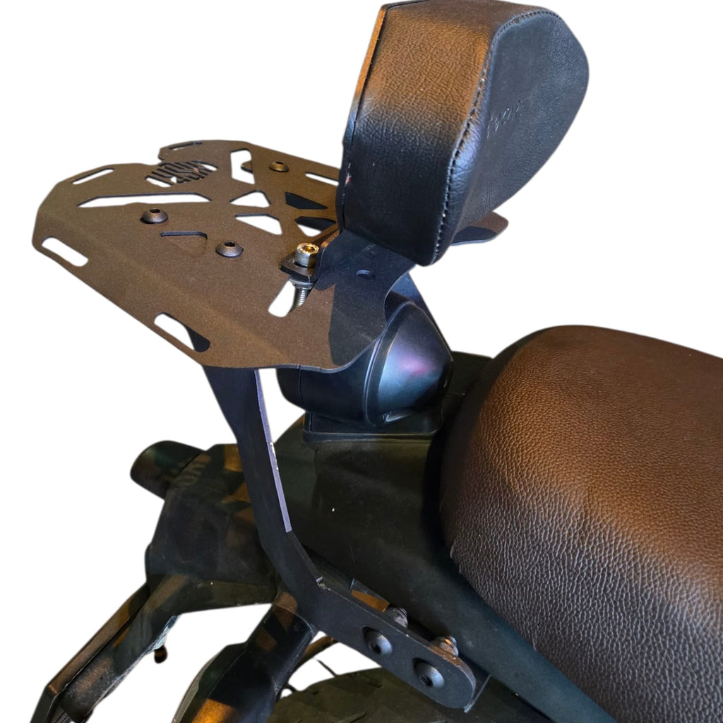 XSR 155 luggage rack with cushion support