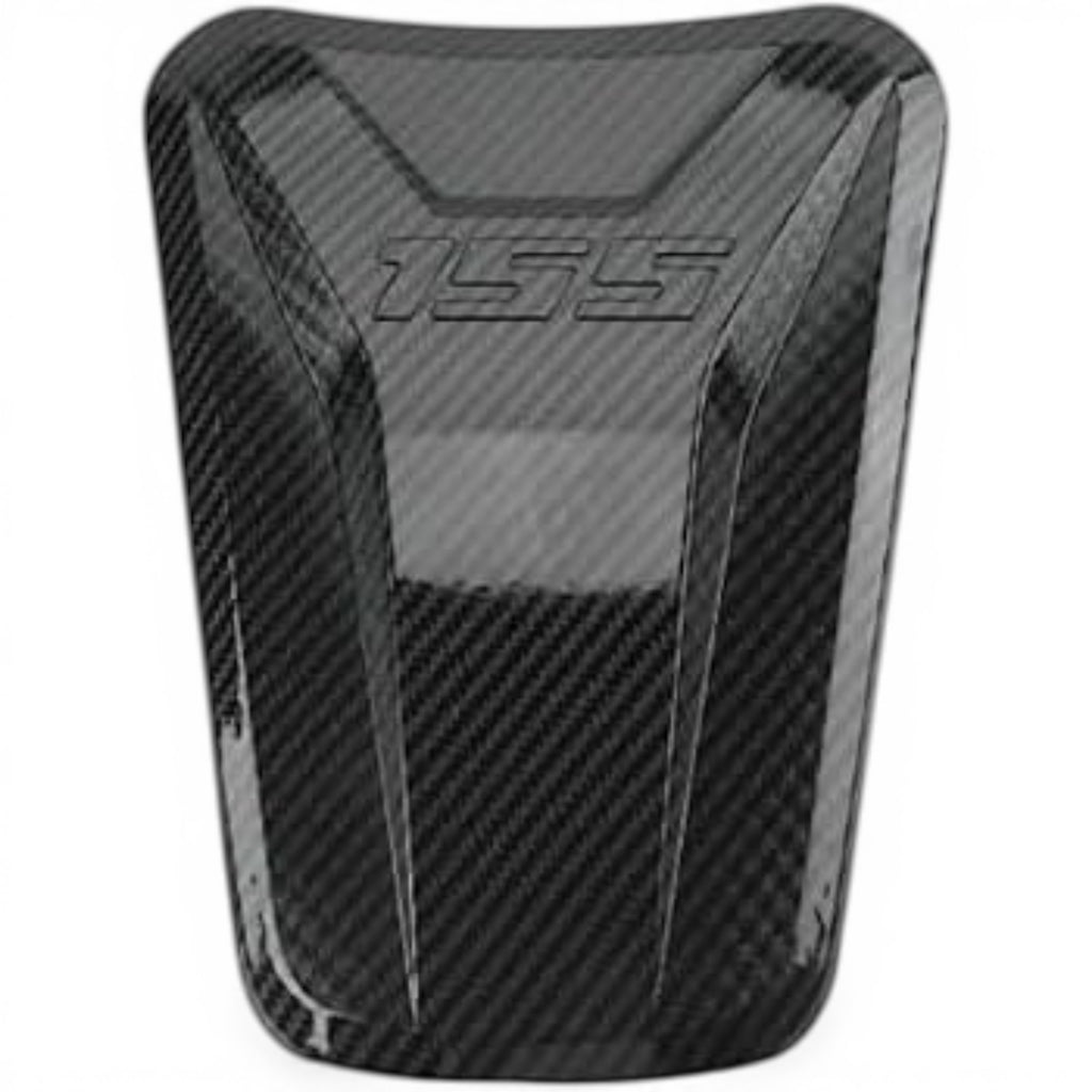 Yamaha Aerox 155 carbon tank cover front view