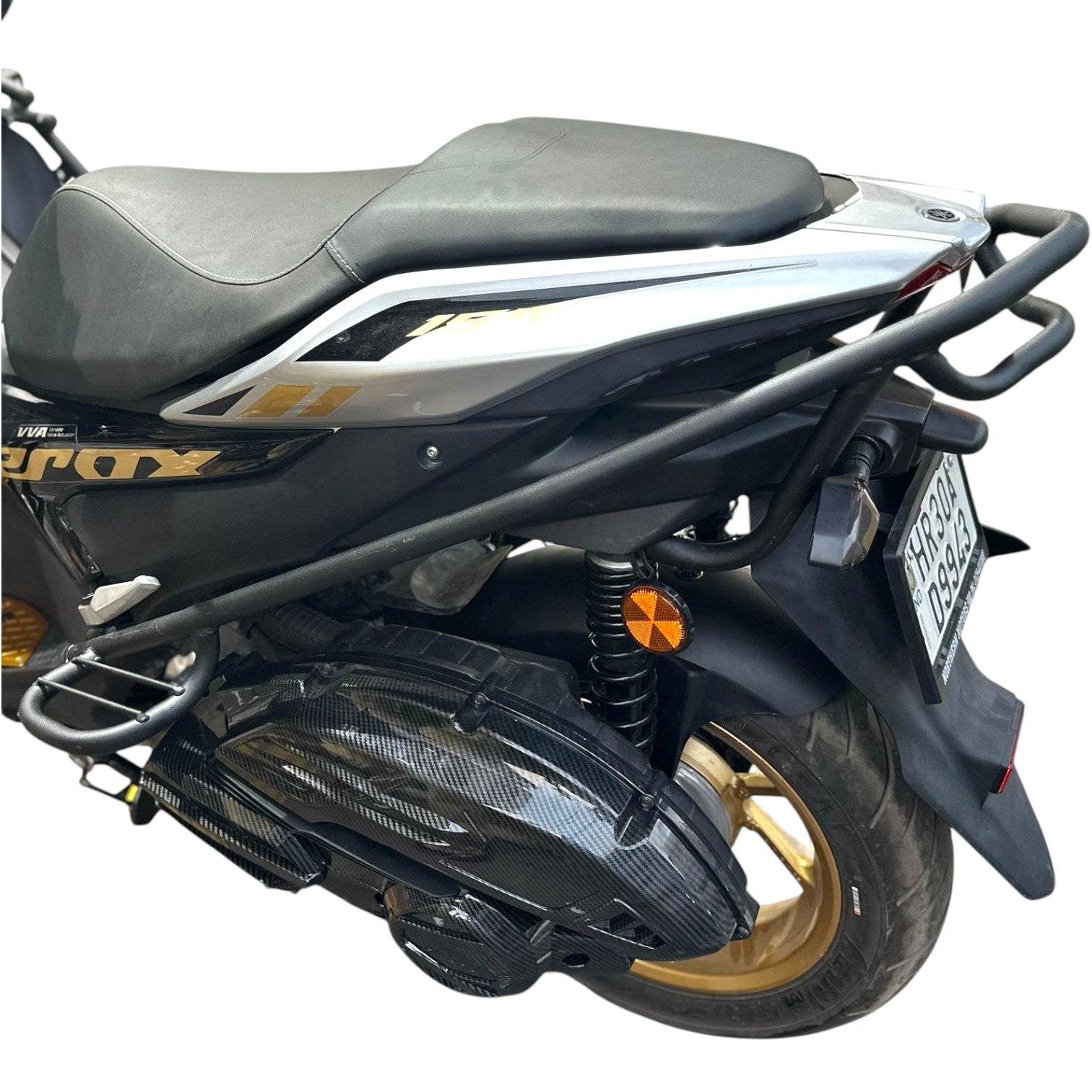 Yamaha Aerox 155 crash guard with ladies footrest