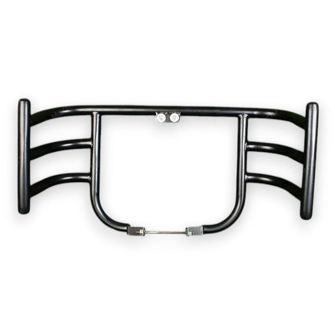 heavy duty motorcycle leg guard black finish
