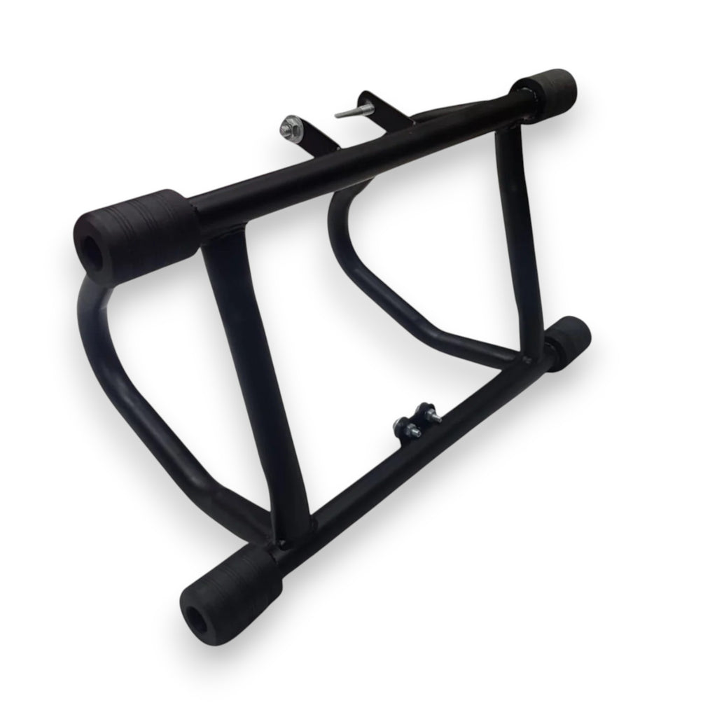 motorcycle slider crash guard close-up