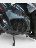 yamaha aerox 155 radiator guard carbon